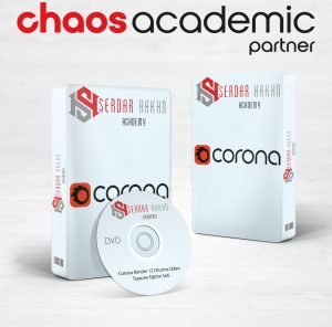 Corona Render 12 Oturma Odası Tasarımı Eğitim Seti