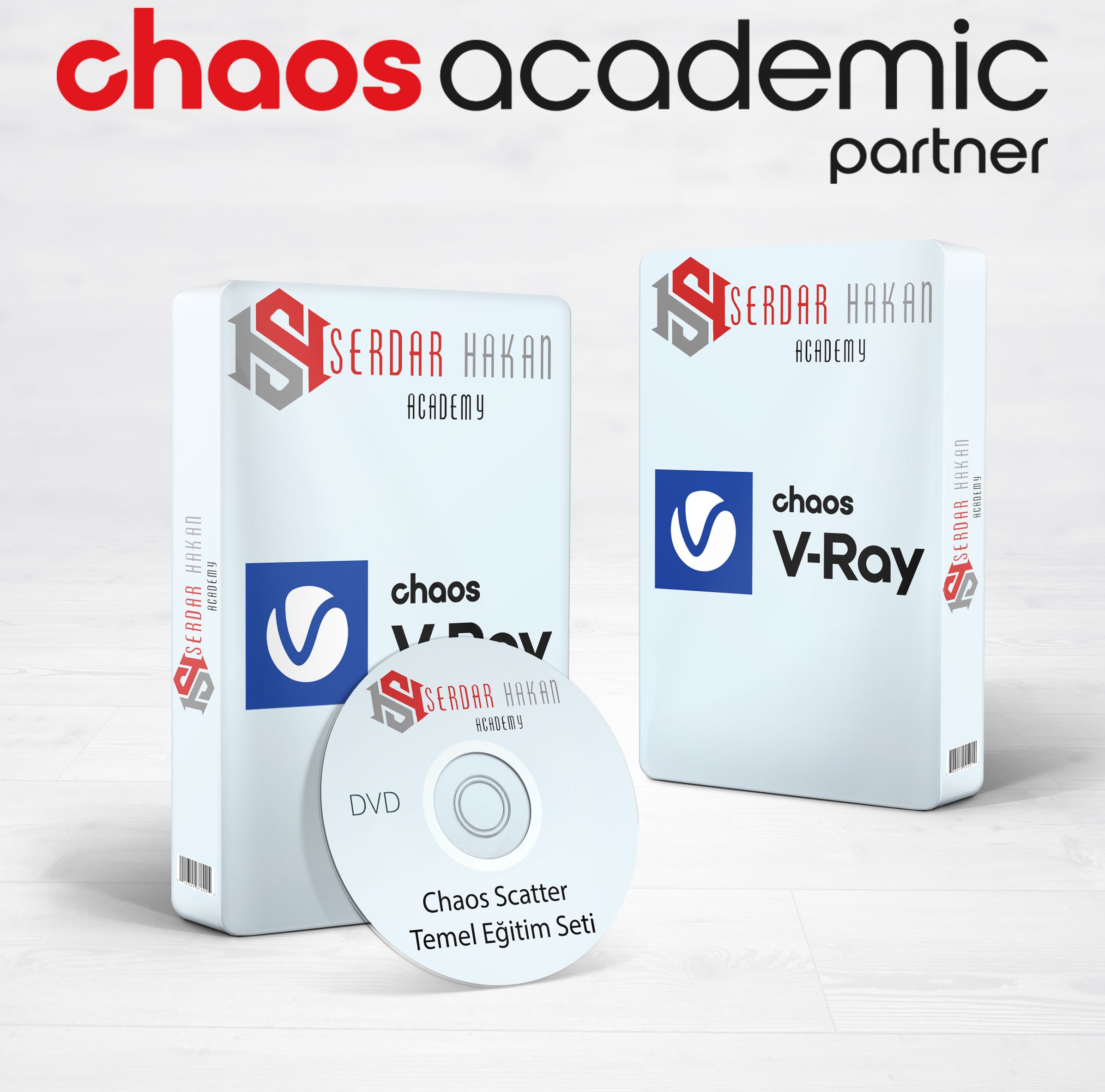 Vray 7 Render ve Chaos Scatter Temel Eğitim Seti